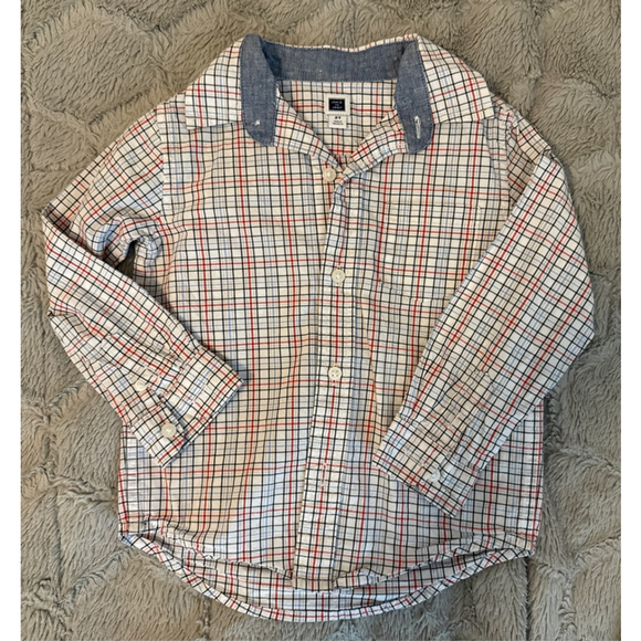 Janie and Jack Other - Janie and Jack boys 2T button up dress shirt plaid 100% cotton